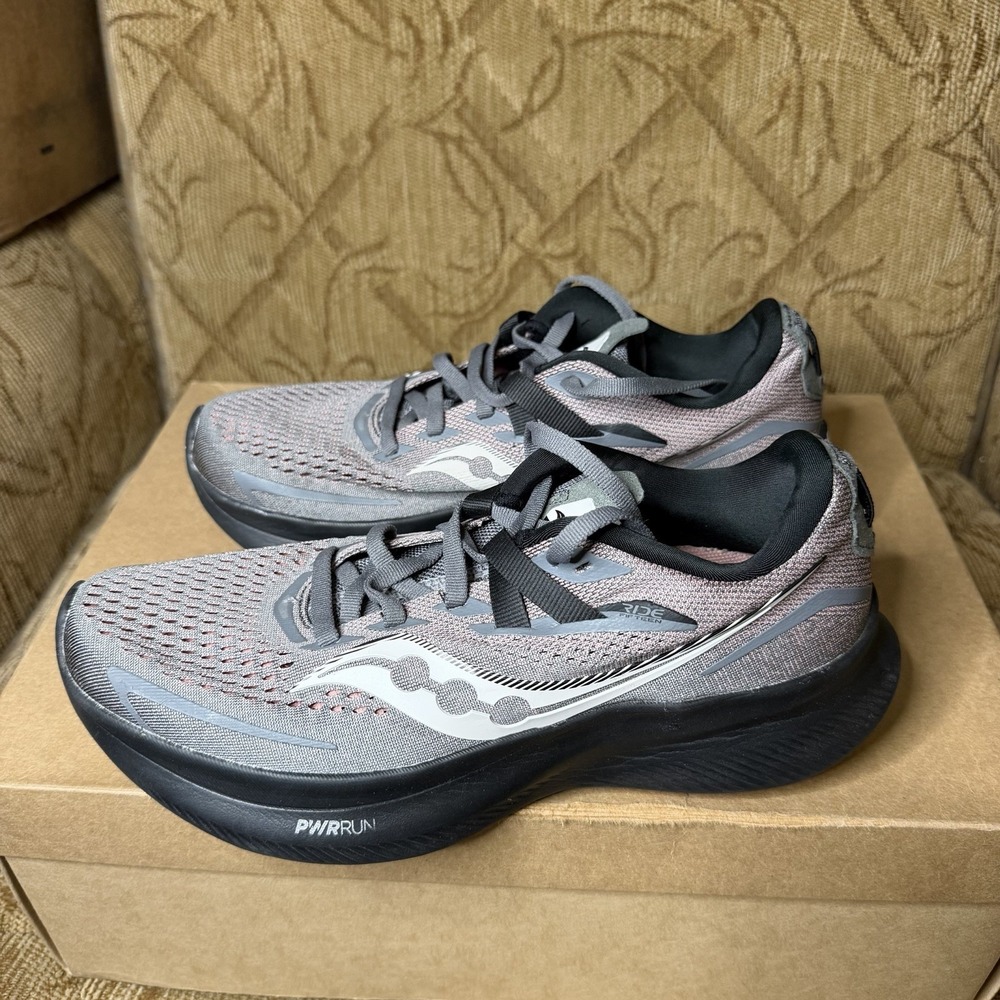 Saucony Ride 15 Gray/Purple S10729-22 Women's Size 7.5 Running‎ Shoes EU 38.5